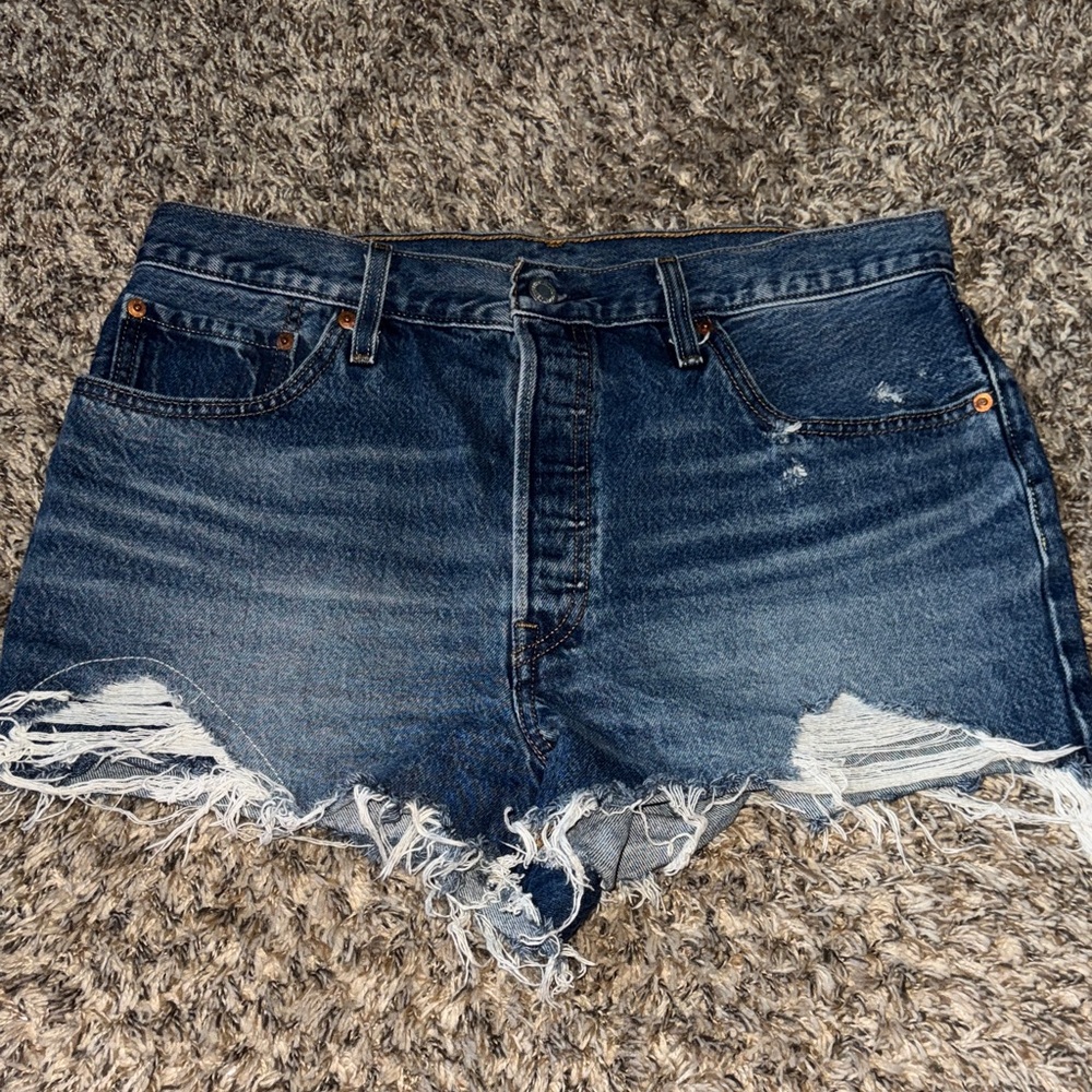 Levi Distressed Women Shorts